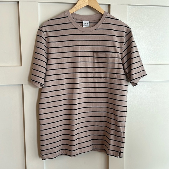 Zara Other - Zara Striped Short Sleeve Tee Shirt Men’s Small NEW